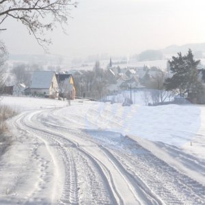 Snow Tracks To Village.jpg