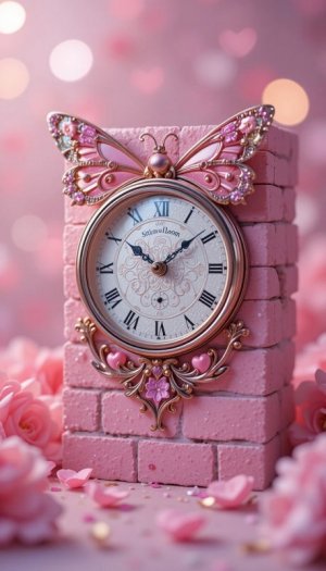 clock pink butterfly.jpg