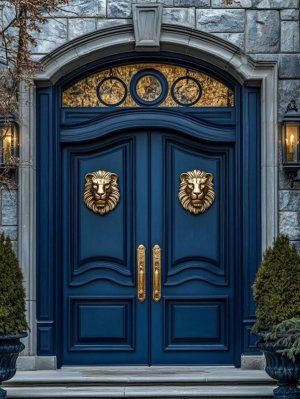 Blue lion head doors.jpg