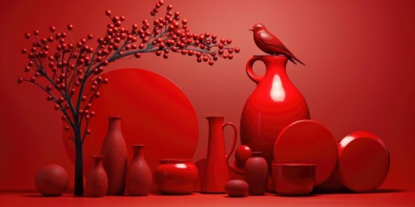 composition-of-red-objects-on-a-green-background-generative-ai-photo.jpg