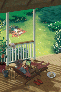 New Lady in yard 2019.gif