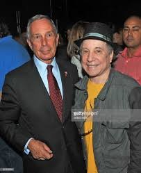 Image result for Paul Simon with Michael Bloomberg