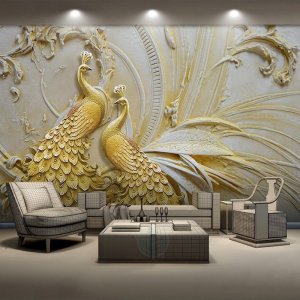 Custom-Mural-Wallpaper-For-Walls-3D-Stereoscopic-Embossed-Golden-Peacock-Background-Wall-Paint...jpg