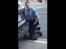Video shows white cop kneeling on neck of unarmed black man who ...