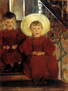 boznanskatwochildrenstairs.jpg
