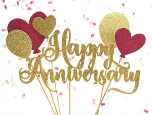 Happy Anniversary & Balloons Pink_Gold Glitter Cake Topper _ Etsy (1).jpeg