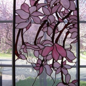 art deco glass window