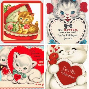 Cat Themed Penny Valentines