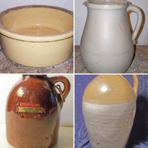 Stoneware Crocks, Jugs & Bowls