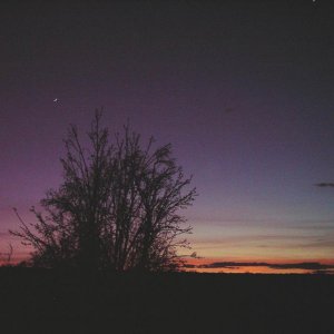 Sunset with Moon