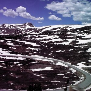 View of Road from Truck