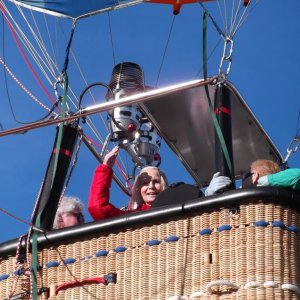 and There i am...first time in a hot air balloon Jan 19 2014 in Lake Havasu Az