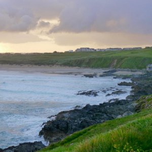 Newquay at sunrise.