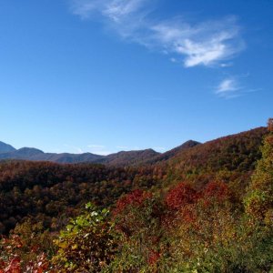 Blue Ridge Parkway on trip to NC