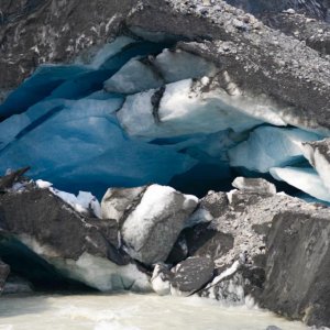 Glacial ice cave