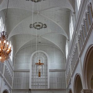 Interior of St. Mary's Church in Nova Scotia.