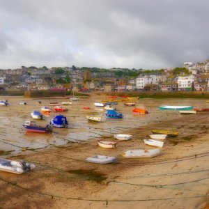 St. Ives at low tide