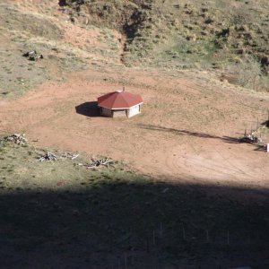 Navajo Hogan in the bottom of Canyon De Chelly