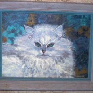 persian cat painting