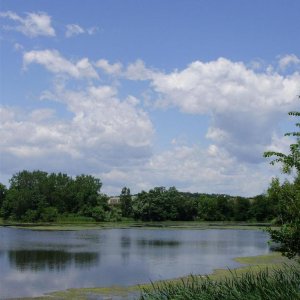 a beautiful clouds over the pond 2