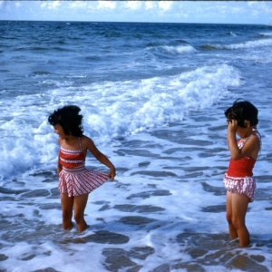 Me and my sister - Florida
(I'm on the left)
Print was made from a slide
