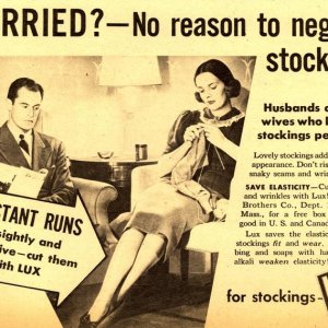 vintage funny ad Lux stocking58