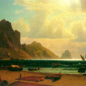 a a a a albert bierstadt marina piccola capri 1859  oil on c