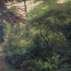 a a a  a tangle in my garden by beatrice offor 1917 oil on c