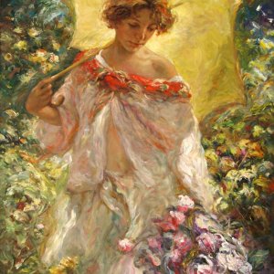 a a a a jose royo the yellow parasol 1941  oil on c