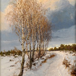 a a a a albert ernst muhlig paysage d'hiver 1880 oil on c TW dec 3