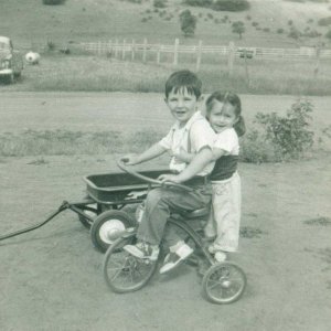 My first biker boyfriend:)  I was smitten the first time I saw him ride across the road to my house, lol!!