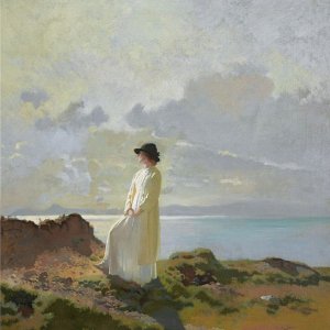 a a a a a in the cliffs dublin bay in the morning by william orpen FB jan 12