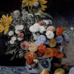 a a a a a auguste renoir mixed flowers in an earthenware pot 1869