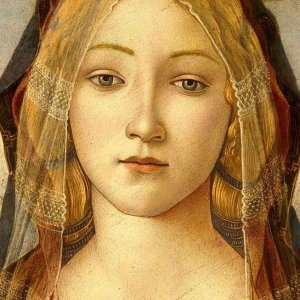 0 0 botticelli dettaglio della vergine detail of the virgin 1490