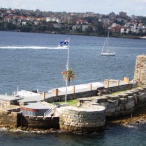 Fort Denison built to keep the Russians at bay during the Crimean War. Never a shot fired in anger. The Russians had no designs on Australia back then