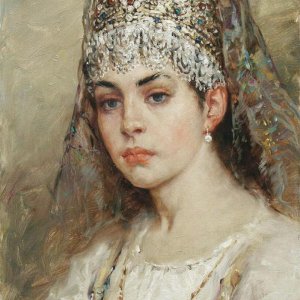 0 0 0 0  a a a  BOYARYSHNYA konstantin makovsky 1880