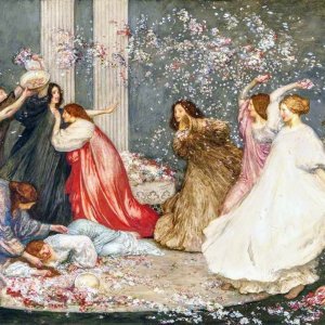 0 0 0 0 a a b b battle of the flowers robert anning bell