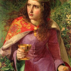 0 0 0 0 a a b b anthony frederick sandys s queen eleanor 1858 oil c
