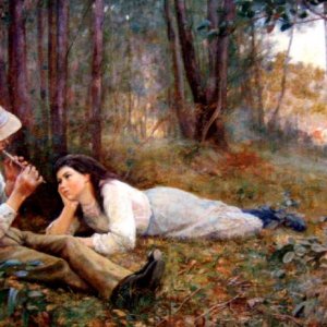 0 0 bush idyll frederick mccubbin 1855 1917 oil c