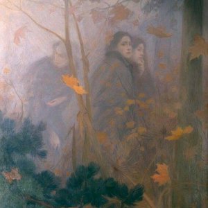 0 0 0 0 a a Autumn, the vision of, victor prouve 1899