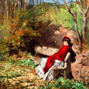 0 0 0 0 a a Autumn sunbeams frances bannerman 1882 oil c