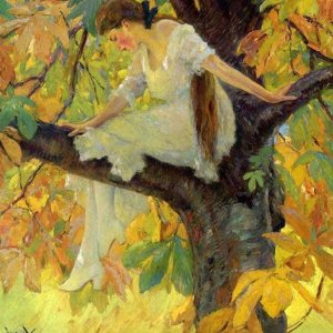 0 0 0 0 a a autumn tree and maiden
