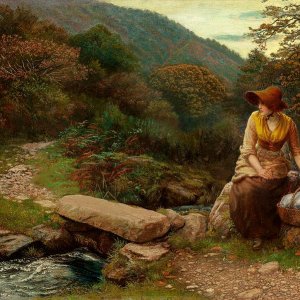 0 0 0 0 a a Arthur hughes the foostep