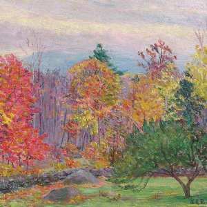 0 0 0 0 a a b b cabot perry, lila landscape in hancock new hampshire 1848 1933 oil c