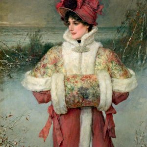 lady of the snows feorge henry boughton 1833 1905