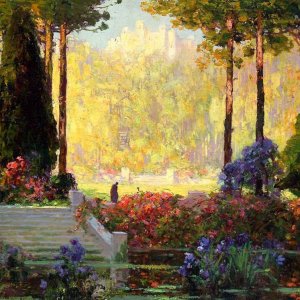 garden of the castle thomas edwin mostyn