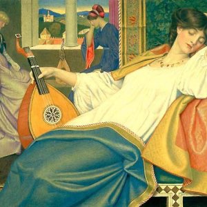 joseph edward southall the sleeping beauty 1897