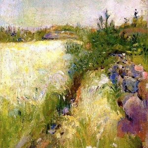 flowery meadow at veierland edvard munch 1887 oil c