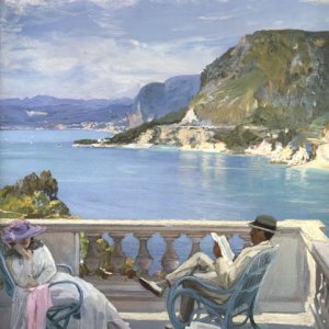 on the riviera john lavery.jpg