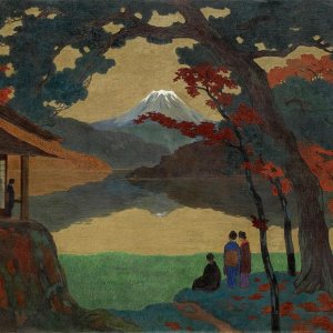 emil orlik japanese landscape with mount fuji.jpg
